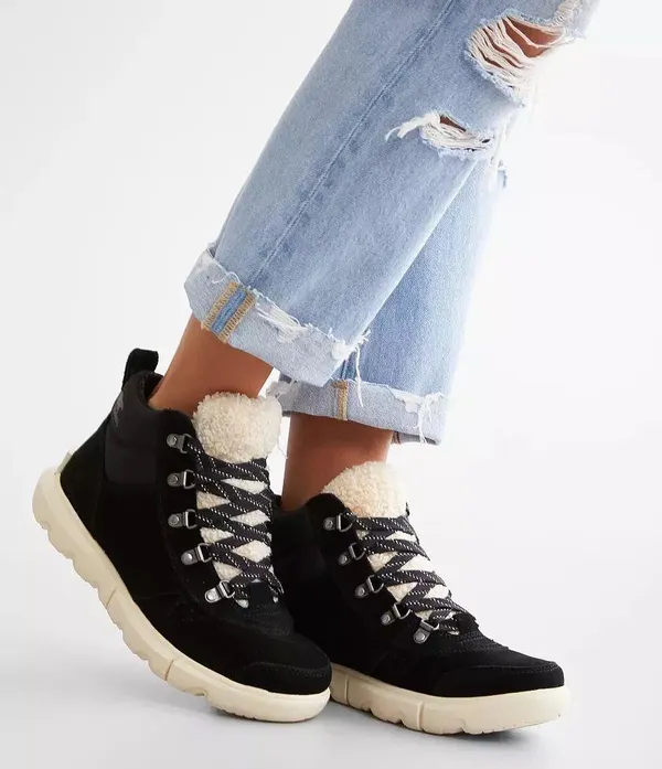 Sorel Explorer Next Genuine Shearling Waterproof Hiking Boot - Image 3