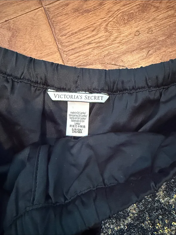 Victoria’s Secret Black Heart Cheetah Sequenced Mini Drawstring Shorts - Image 4