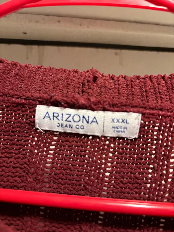 Arizona Maroon Cropped Sweater, XXXL - Image 3