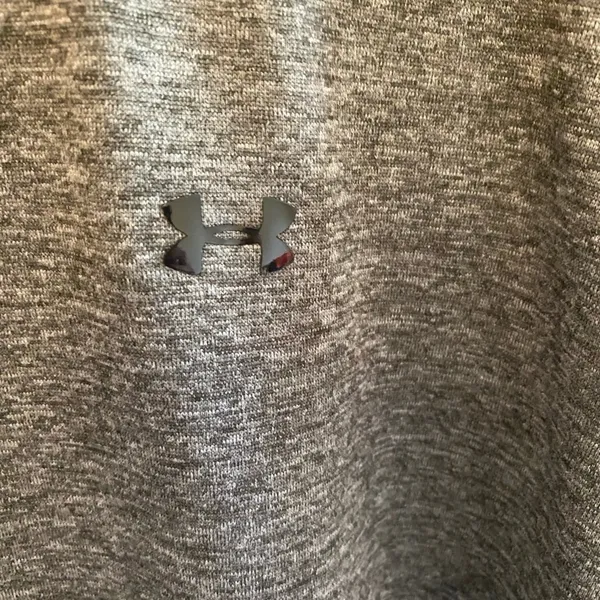 Under Armour Women's Black‎ Gray High Neck Mesh Pockets Sweatshirt Size XS - Image 4