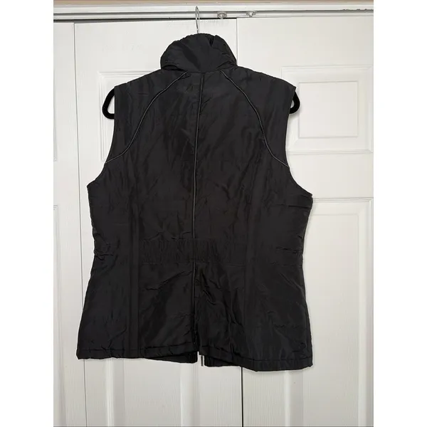 Erfo Quilted Vest Womens Size 12 Black Gorpcore Outdoor Quiet Luxury Travel EU42 - Image 2