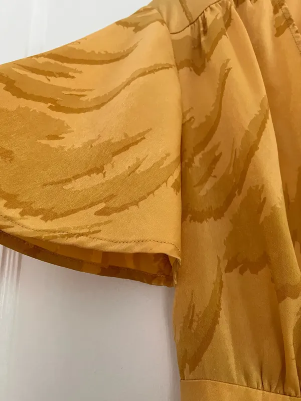 House of Harlow 1960 x Revolve Yellow Plunge Dress - Image 3