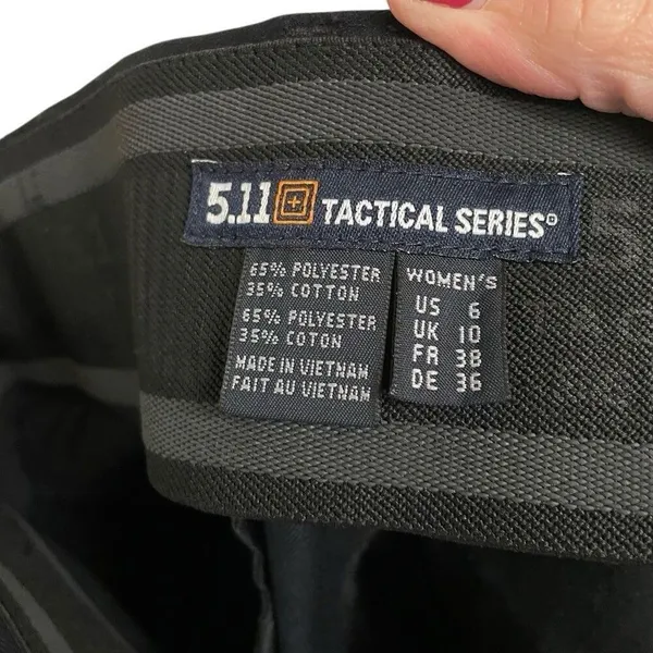 5.11 Tactical Series Straight Leg Pants Womens Size‎ 6 Regular Black Workwear - Image 5
