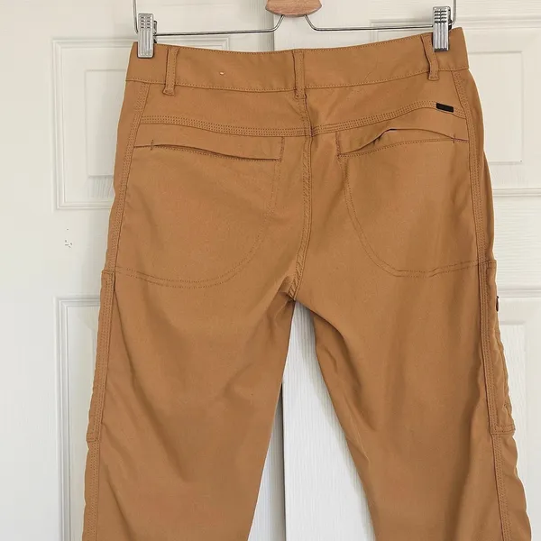 Prana Halle Jogger Pants Womens 4 Dark Ochre Tan‎ Cargo Hiking Climbing - Image 5