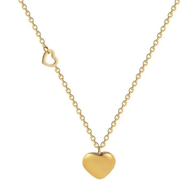 18K Gold Plated Love Heart Pendant Necklace for Women - Image 5