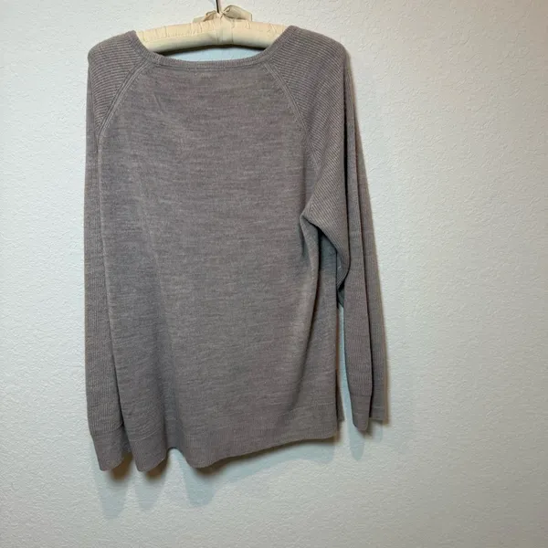 Sweet Romeo Gray Crew Neck Sweater - Image 4