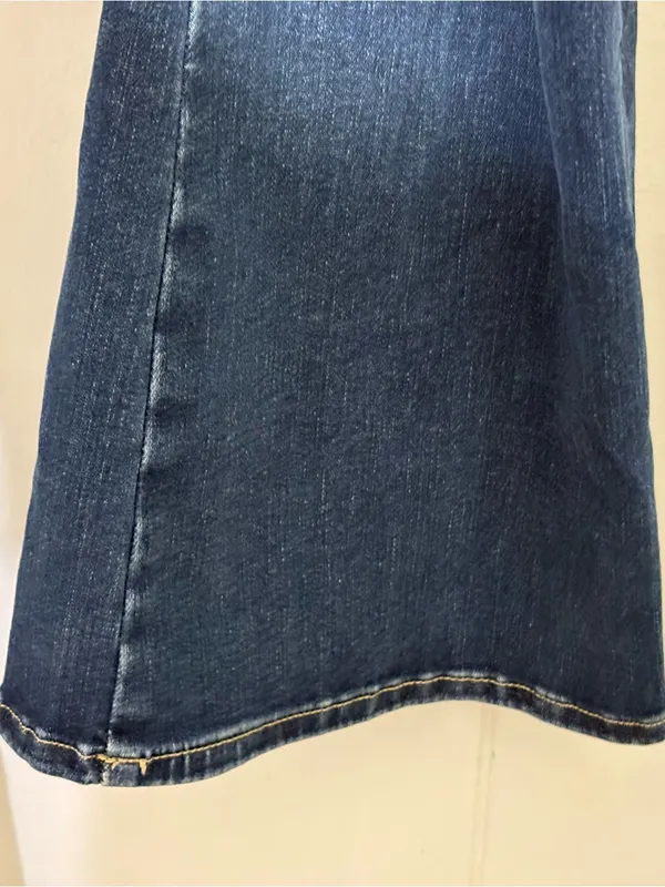 FRAME Le One Flare Jeans Hanbury Wash Size 0 High Rise Stretch Denim - Image 5
