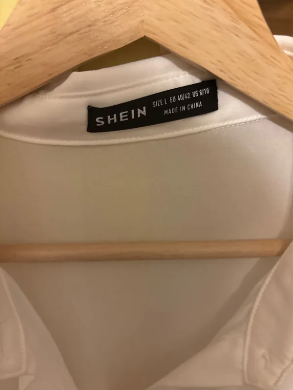 SheIn Semi-Sheer Western Fringe Button Up - Image 4