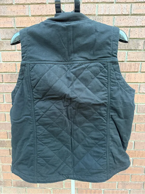 Carhartt Womens Rugged Flex Relaxed Fit Quilted Canvas Insulated Vest Black XL - Image 5