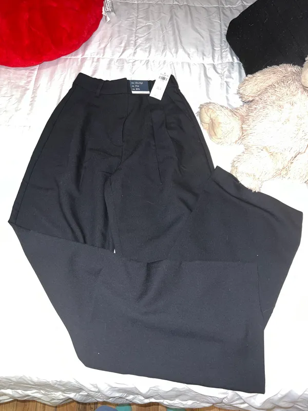 Abercrombie Black Tailored Pants - Image 4