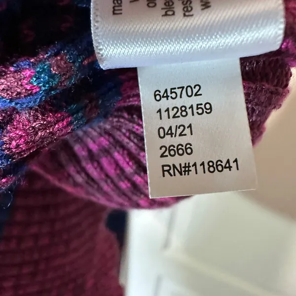 Lane Bryant Sleeveless Scoop Neck Space Dye Sweater Dress Purple Blue 14/16‎ - Image 6