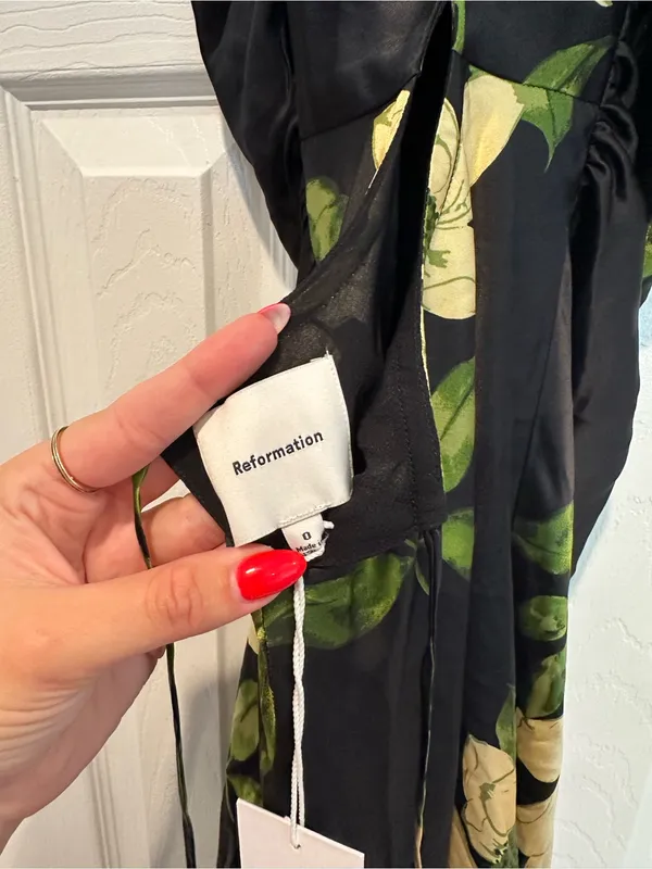 Reformation Anaiis Silk Dress - Image 6