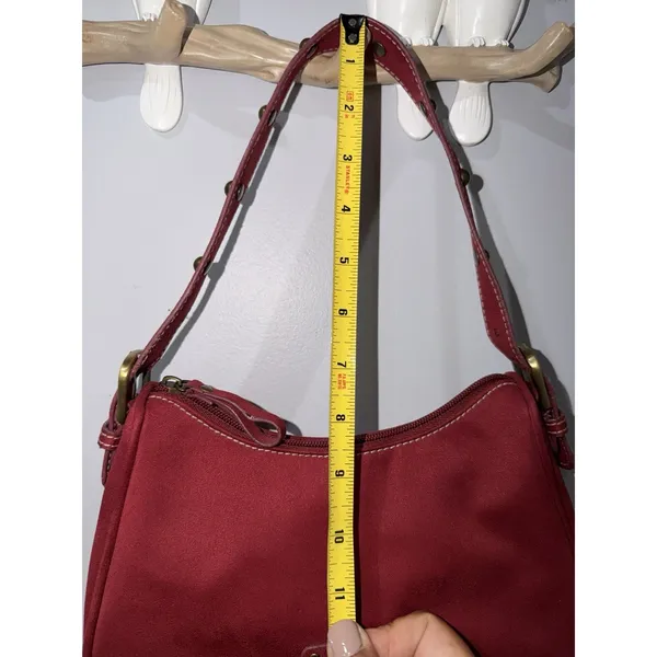 Vintage Y2K-era XOXO Red Mini Shoulder Bag Purse Gold Accents P - Image 11