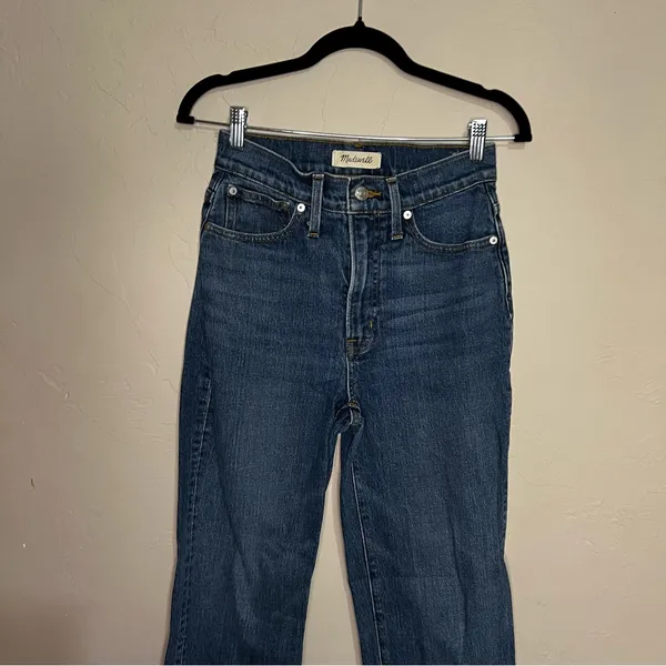 Madewell The Perfect Vintage High Rise Straight‎ Denim Jeans - Image 4