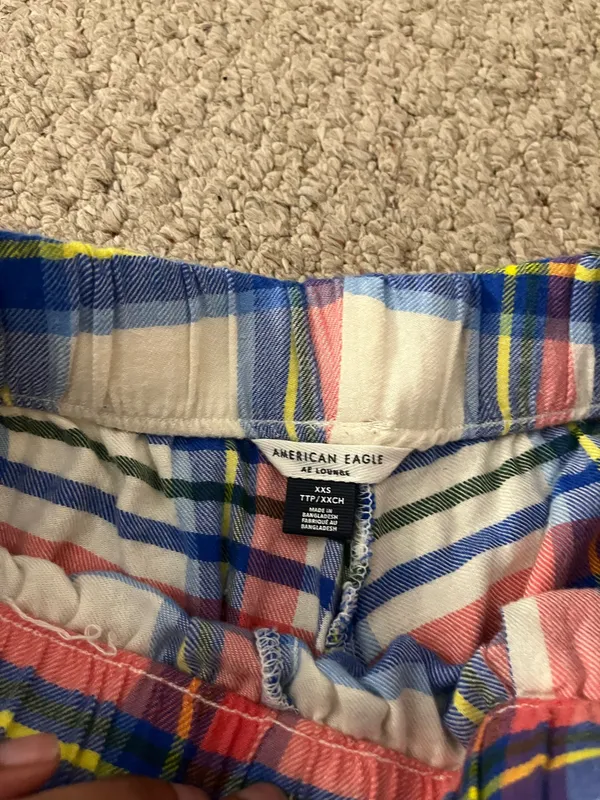 american eagle women's flannel boxer shorts - Image 6