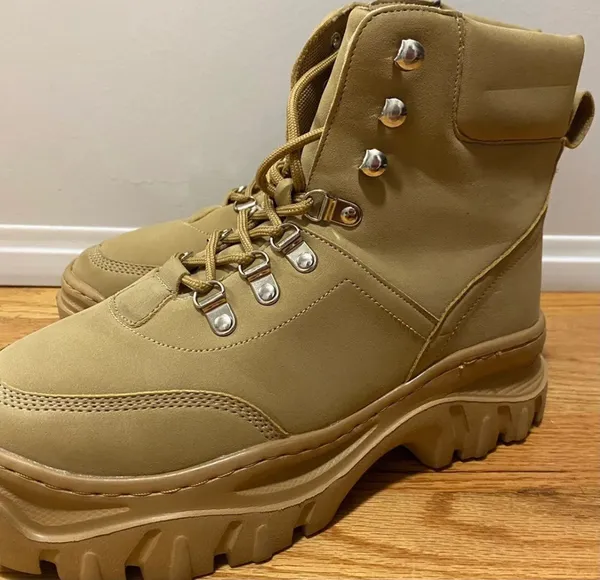 ASOS Truffle Collection wide fit chunky hiker Boots stylish boots - Image 2