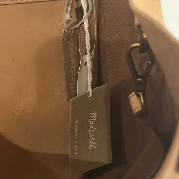 Madewell Leather Tote Bag in Tan - Classic Women's Everyday Bag NWT and Flaws - Image 10