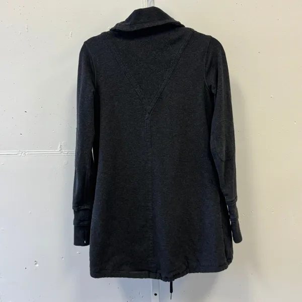 Lululemon Gratitude Wrap Heathered Inkwell Cardigan‎ Shawl Collar Size 6 - Image 3
