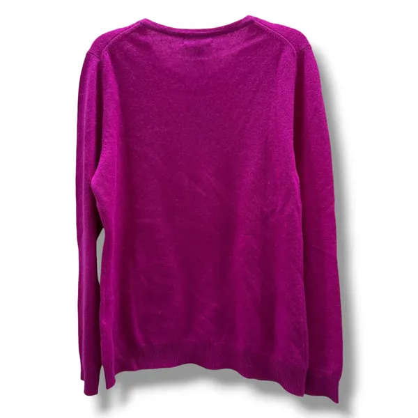Charter‎ Club Luxury 100% Cashmere Crewneck Sweater Fuchsia Flir Women's Med NWT - Image 4