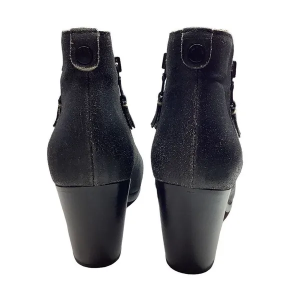 Rag & Bone Margot Black Distressed Leather Booties - Image 5