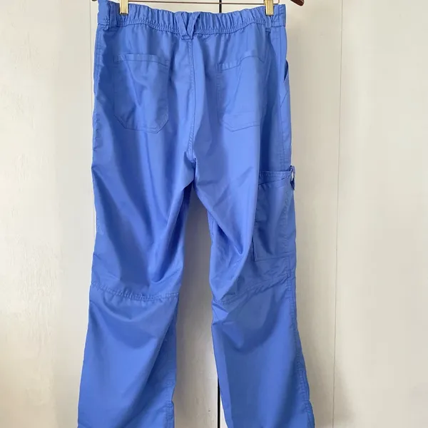 Authentic Cherokee Workwear Blue Cargo Scrub Pants with Relaxed Fit - Image 3