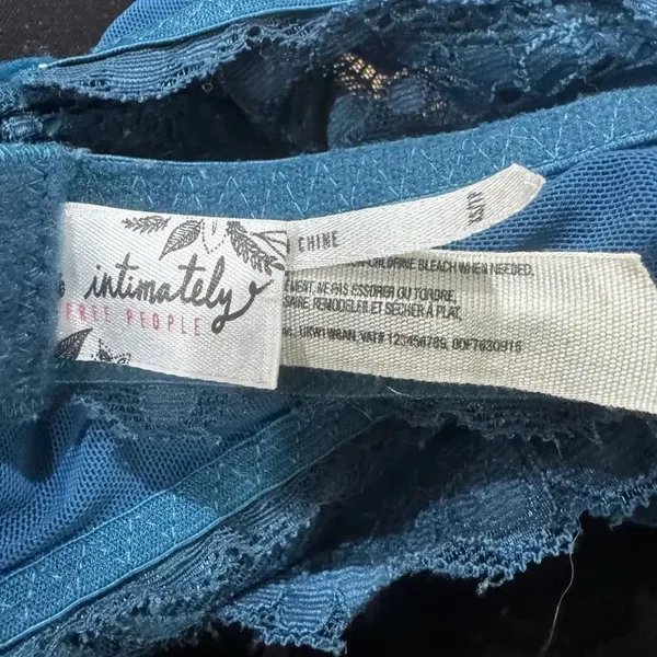 Intimately Free People Blue Lace Halter Bra Women’s XS - Image 2