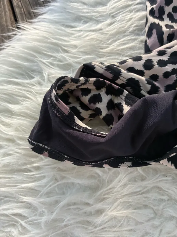 kate spade Leopard Print One-Piece Swimsuit in Black and Cream - Image 5