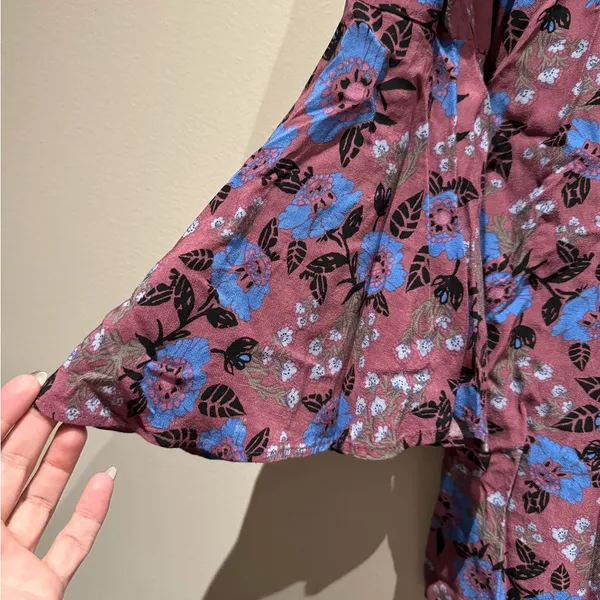 Free People boho style floral tunic size small - Image 6