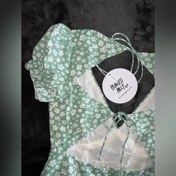 Princess Polly Kasey Mini Dress in Green Size 2 New with tag - Image 10