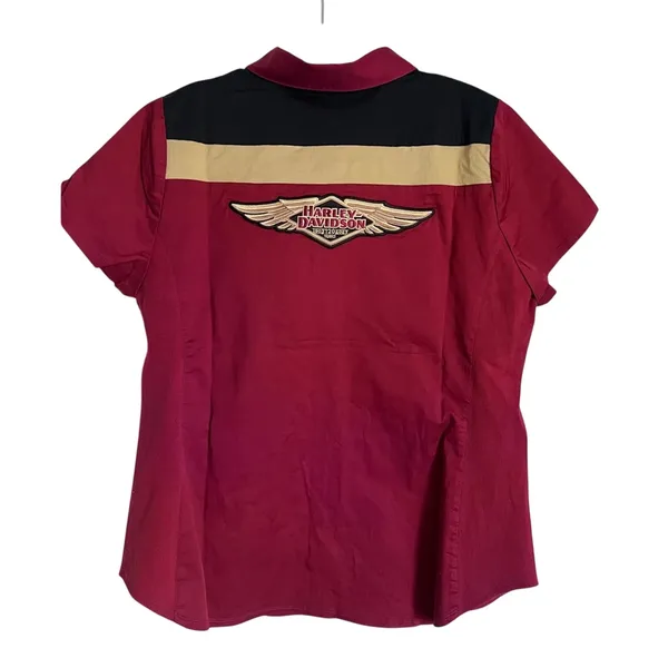 Harley-Davidson 120th Anniversary Women’s Zip Up Garage Shirt NWT XL - Image 9