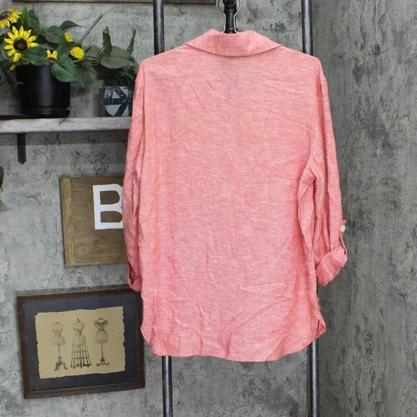 NWT Jones New York Up Jacket with Rolled Tab 10835460 S Scarlet Apple Red - Image 3