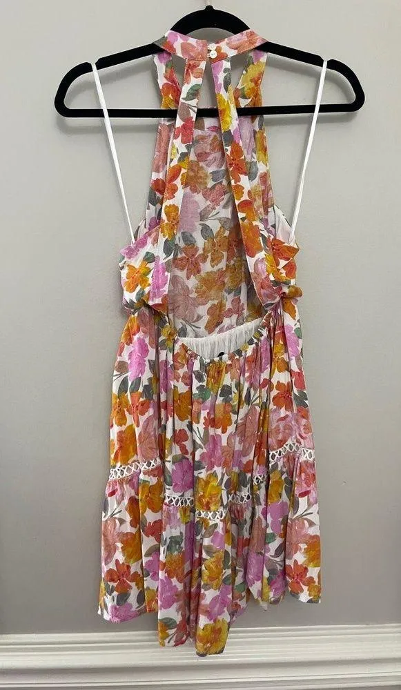 Petal & Pup Raffael High Neck Open Back Mini Dress Medium - Image 5