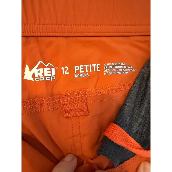 REI Co-op Sahara Guide Pants Womens 12‎ Petite Orange Hiking Outdoor Lightweight - Image 3