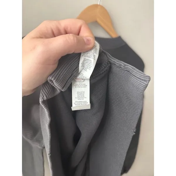 Aerie Vacay Crew Sweatshirt Smoked Gray XXS Oversized - Image 5