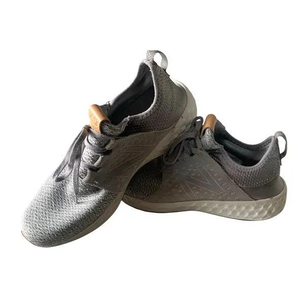 New Balance Fresh Foam Cruz V2 Gray Knit Running Shoes Sneakers Gum Sole Sz US11 - Image 8