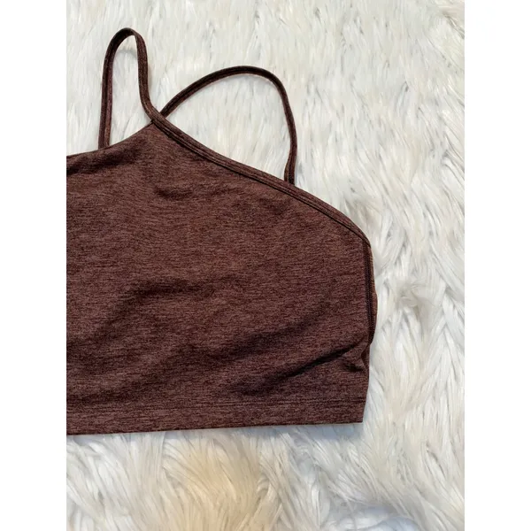Offline by Aerie Womens Sz Medium The Hugger Longline Racerback Sports Bra Brown - Image 4