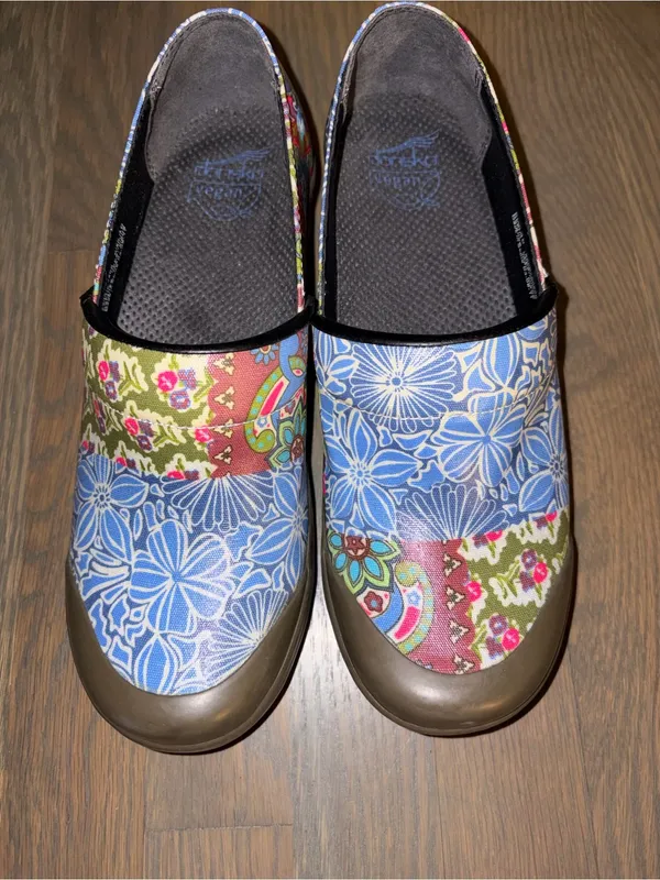 Dansko Vegan Floral Patchwork Professional Clogs EU 40 Nurse Comfort Shoes - Image 6