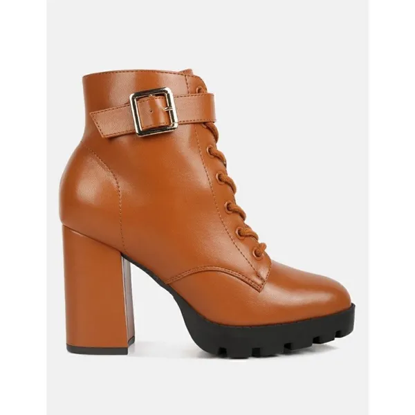 London Rag faux leather lace up boots‎ - Image 3
