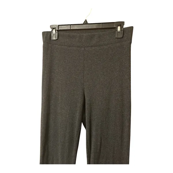 Aerie Ribbed Flare Pants Size Medium Grey - Image 2