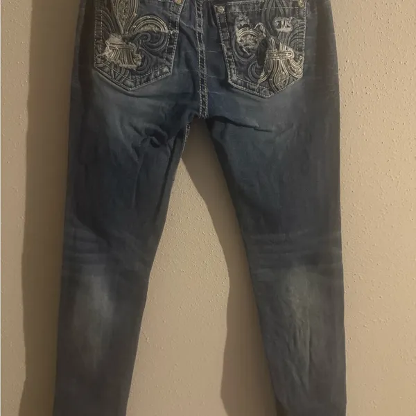 Miss Me Dark Blue Denim Jeans - Image 3