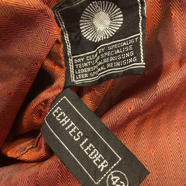 Vintage Jasmin Jonquet Rust Genuine Cowhide Leather Jacket Slouchy 80s L - Image 5