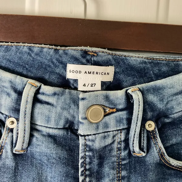 Good American High Waist Skinny Jeans Size 27‎ Blue - Image 2