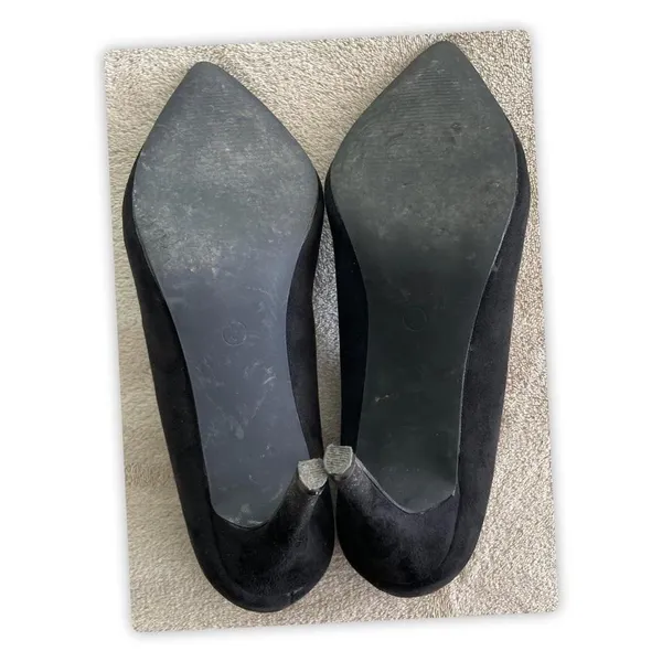 Laicigo Black suede pointed toe‎ kitten heels #heels #suede, size: 8 - Image 6