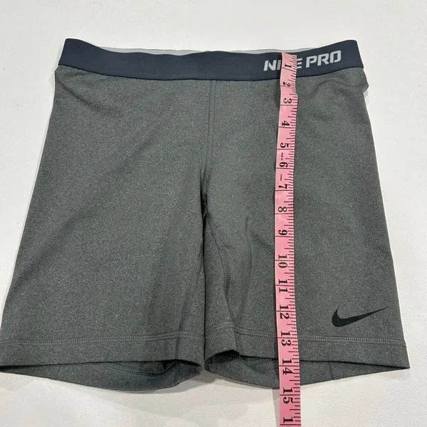 Nike Pro Compression Shorts Medium Gray Dri-FIT Athletic Biker - Image 6