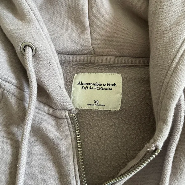 Abercrombie Purple Zip Hoodie - Image 2