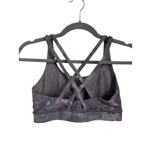 Lululemon Strappy Back Sports Bra Yoga Pilates Gym Athleisure‎ Sz 6 - Image 3