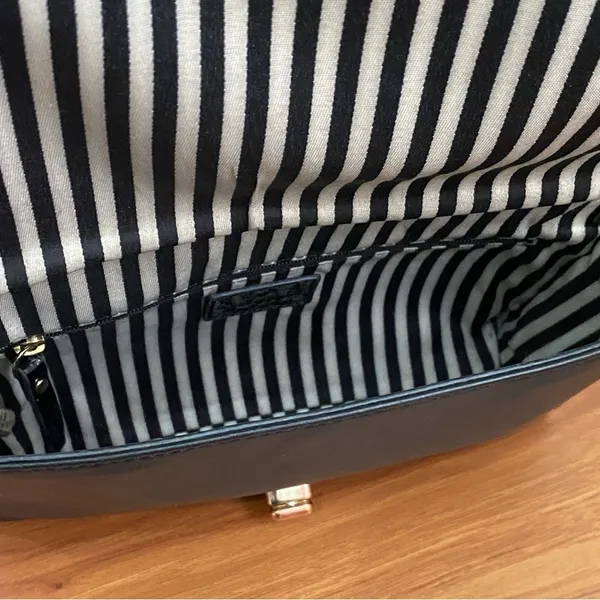 KATE SPADE Black Leather Hampton Road Juliana Turnlock Crossbody Bag - Image 11