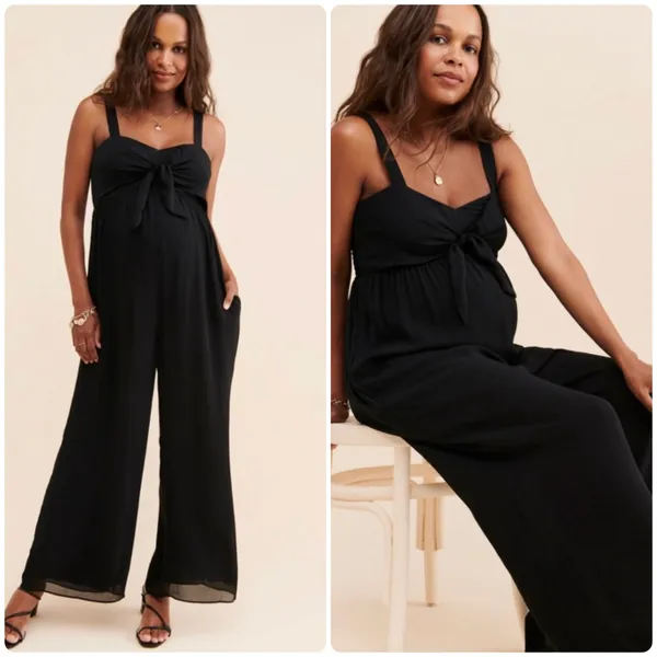 Hatch The Scarlet Jumpsuit Sleeveless Black Size 1 Small New - Image 2