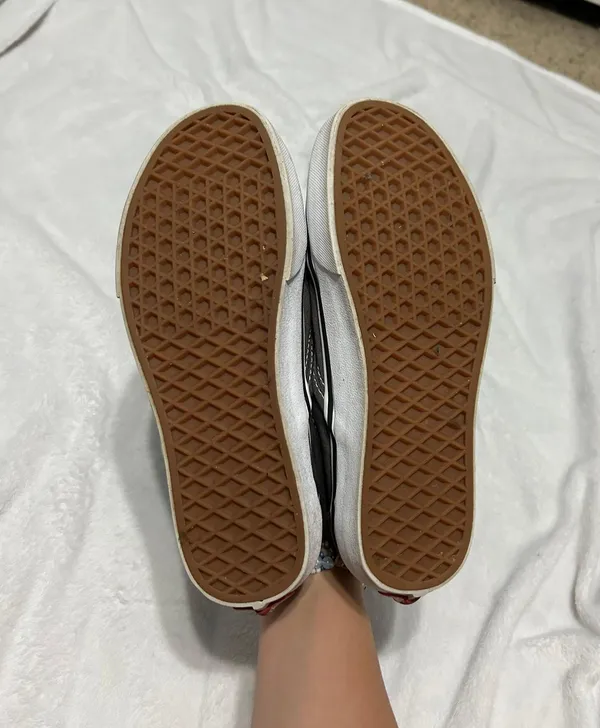 Vans gray slip on - Image 5