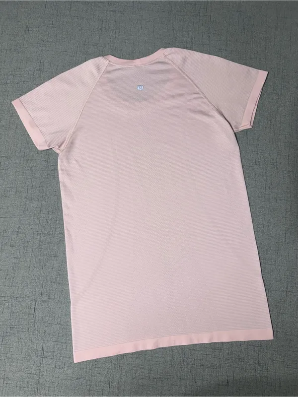 Lululemon Swiftly Tech Short Sleeve Shirt Hip Length 2.0 Pink Peony Size 8 - Image 7